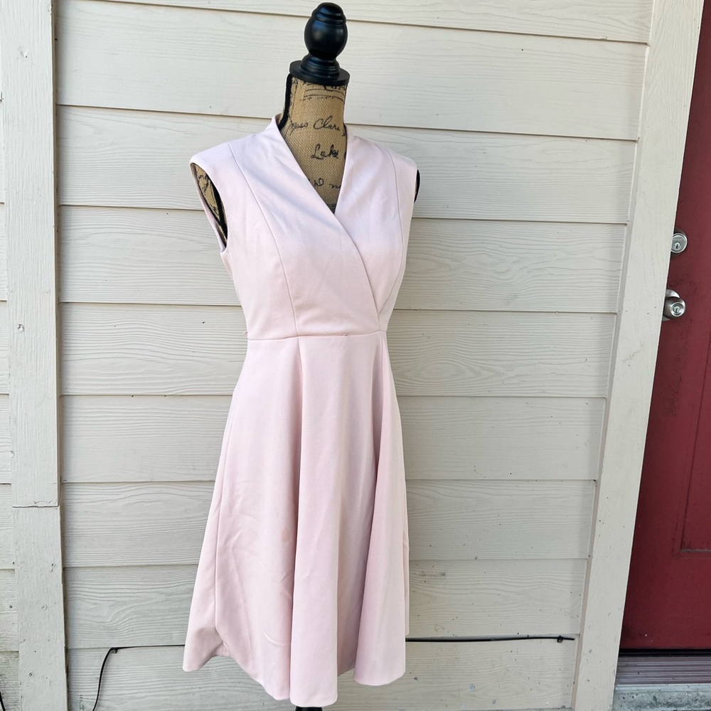 Calvin Klein Dress Size 6p Light Pink Sleeveless